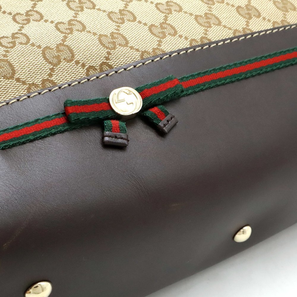 GUCCI Brown Leather Shoulder Bag - Picture 10 of 10